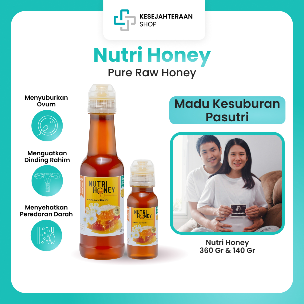 

Nutrihoney Madu Murni Raw Honey Madu Promil Madu Penyubur Kandungan Suami Istri Menyehatkan Peredaran Darah