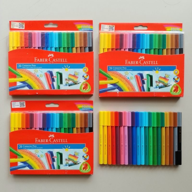 

Ay00! Spidol Warna Connector Pens Faber Castell 20 Warna ( Set )