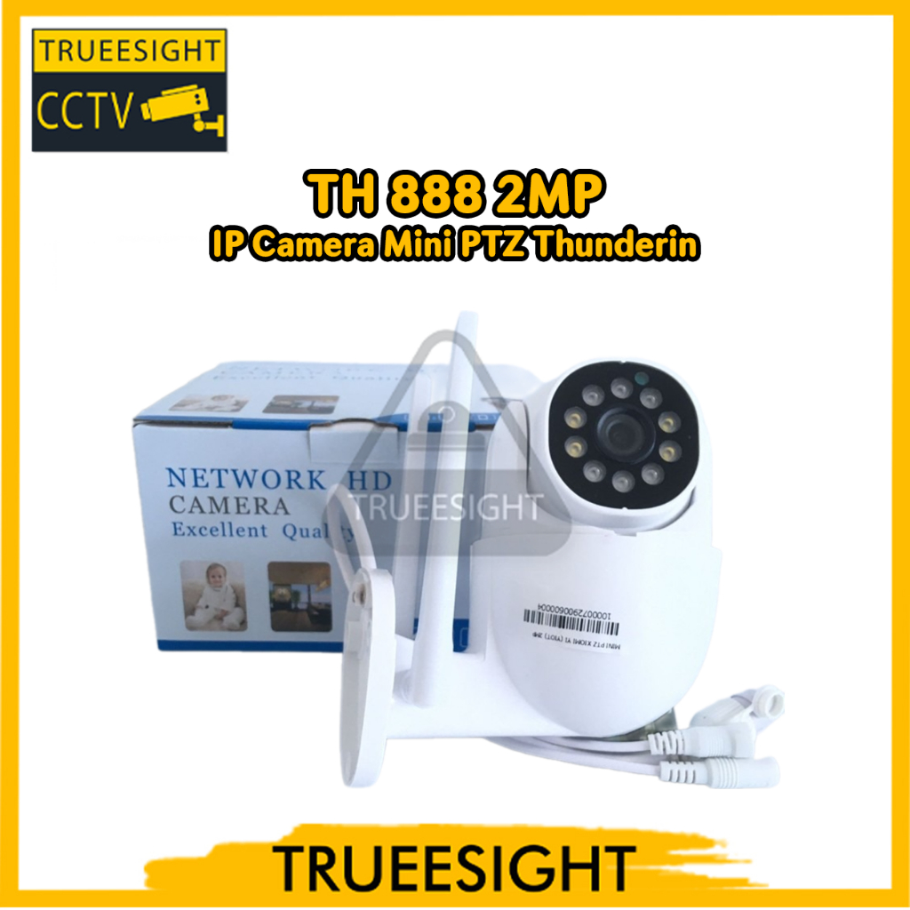 IP Camera Mini PTZ Thunderin TH 888 2MP Wifi Smart Camera App Icsee