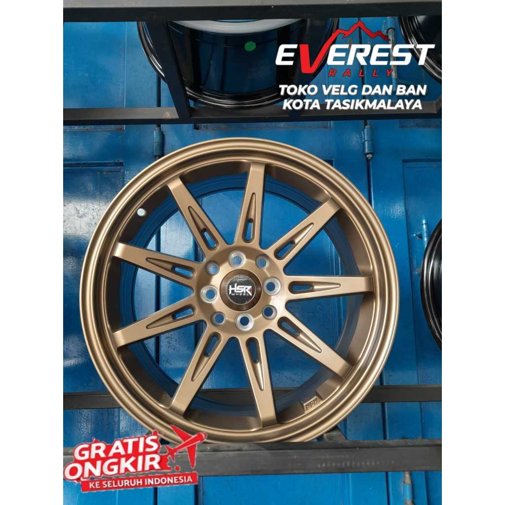 VELG RACING HSR TIKALA RING 17 LEBAR BAUT 5 UNTUK MOBILIO, CITY, BALENO