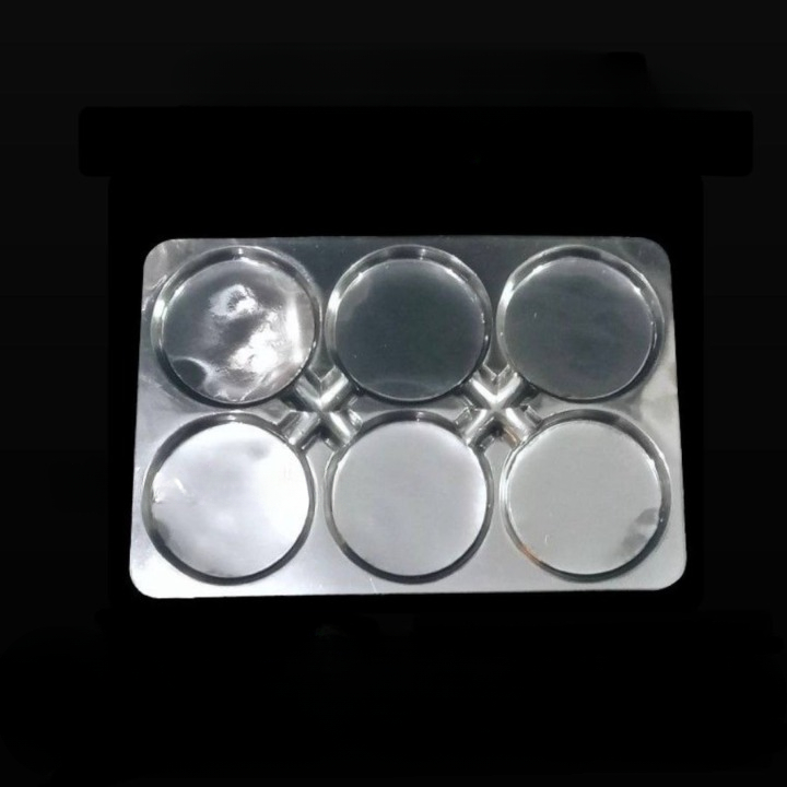 

10 Pcs Tray Mika Donat Lubang 6 Mika Pancake Kukis Hias Ukuran 18x27 Cm Kemasan Makanan Isi 6