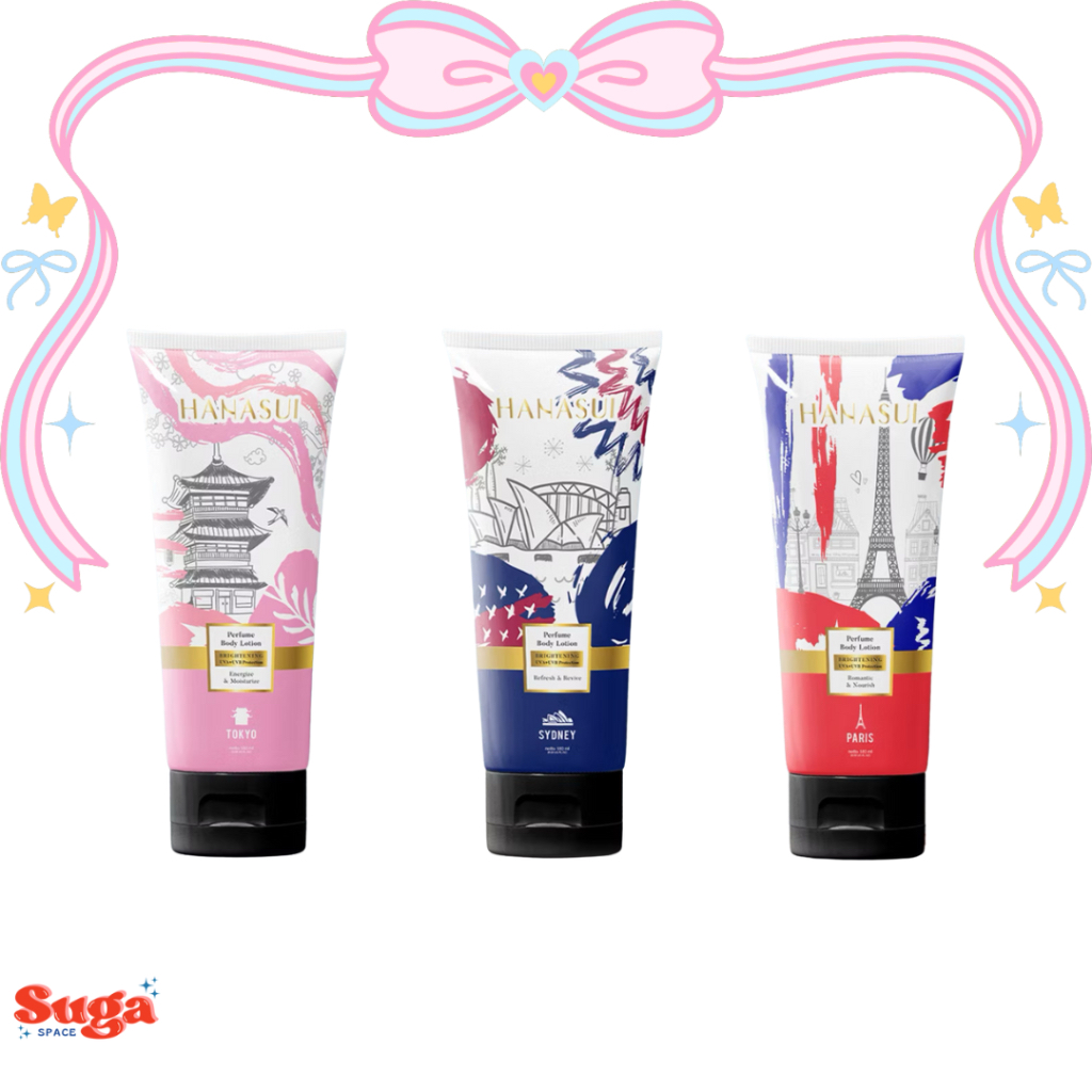 Hanasui Brightening Perfume Body Lotion 180ml - body lotion dengan wangi mewah parfum