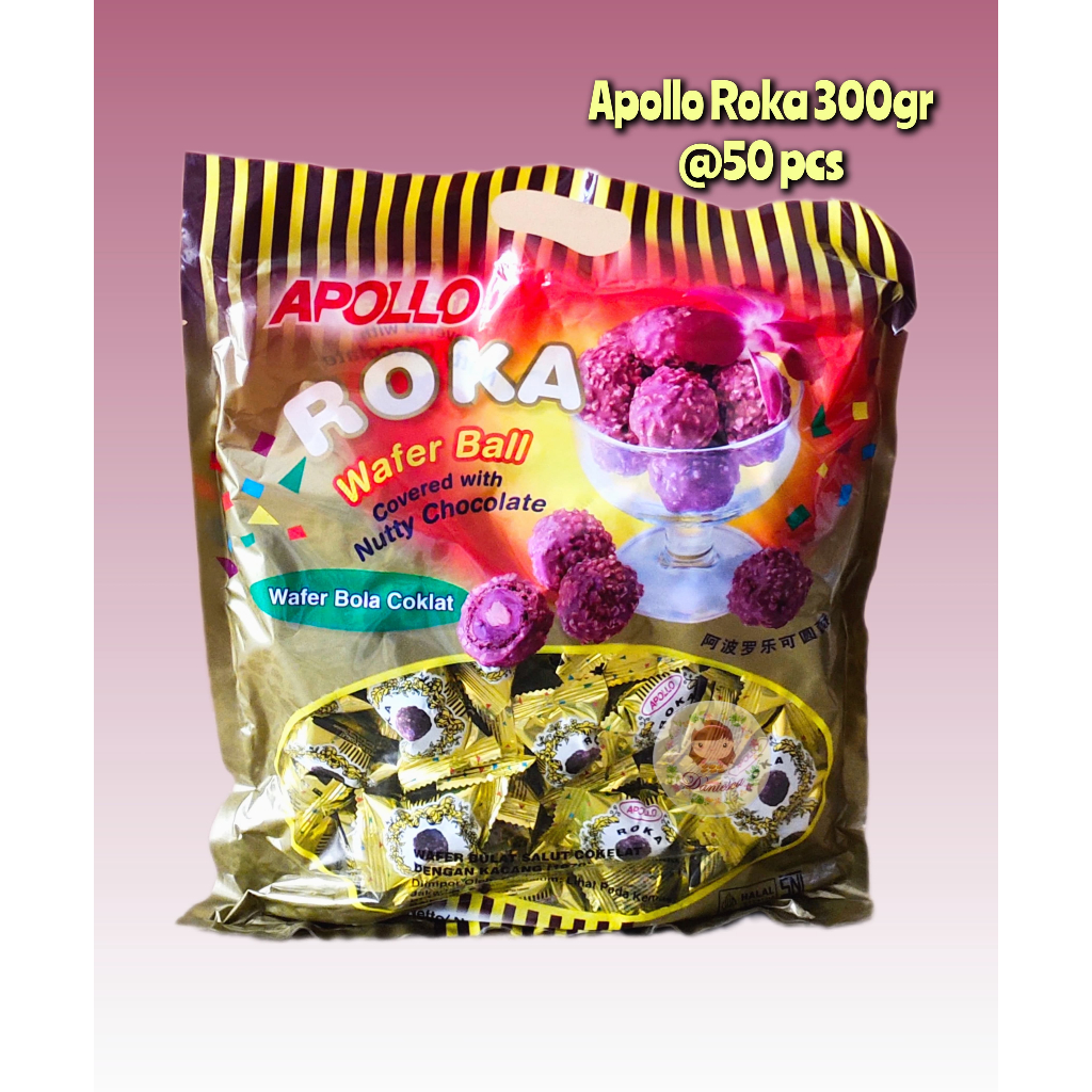 

.Snack Import I Apollo Roka Wafer Ball Covered With Nutty Chocolate ( ds bgr )