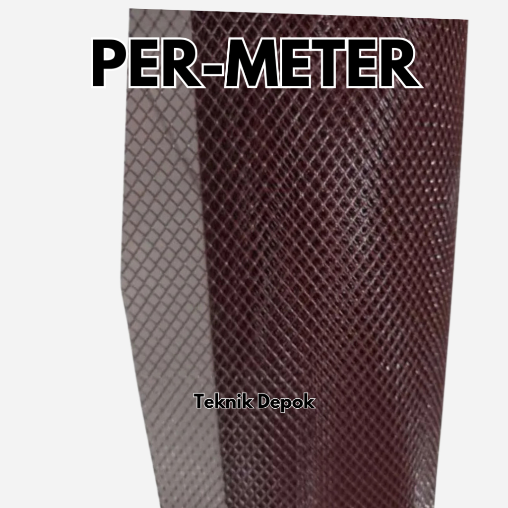 Permeter Kawat Nyamuk Nylon Coklat Insect Net jaring Jendela Kain Strimin Kasa Anti Serangga Ventila