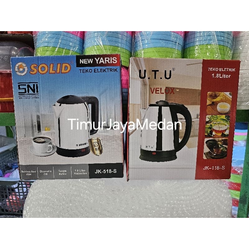 Ceret / Teko Listrik otomatis 1,8 Ltr Solid