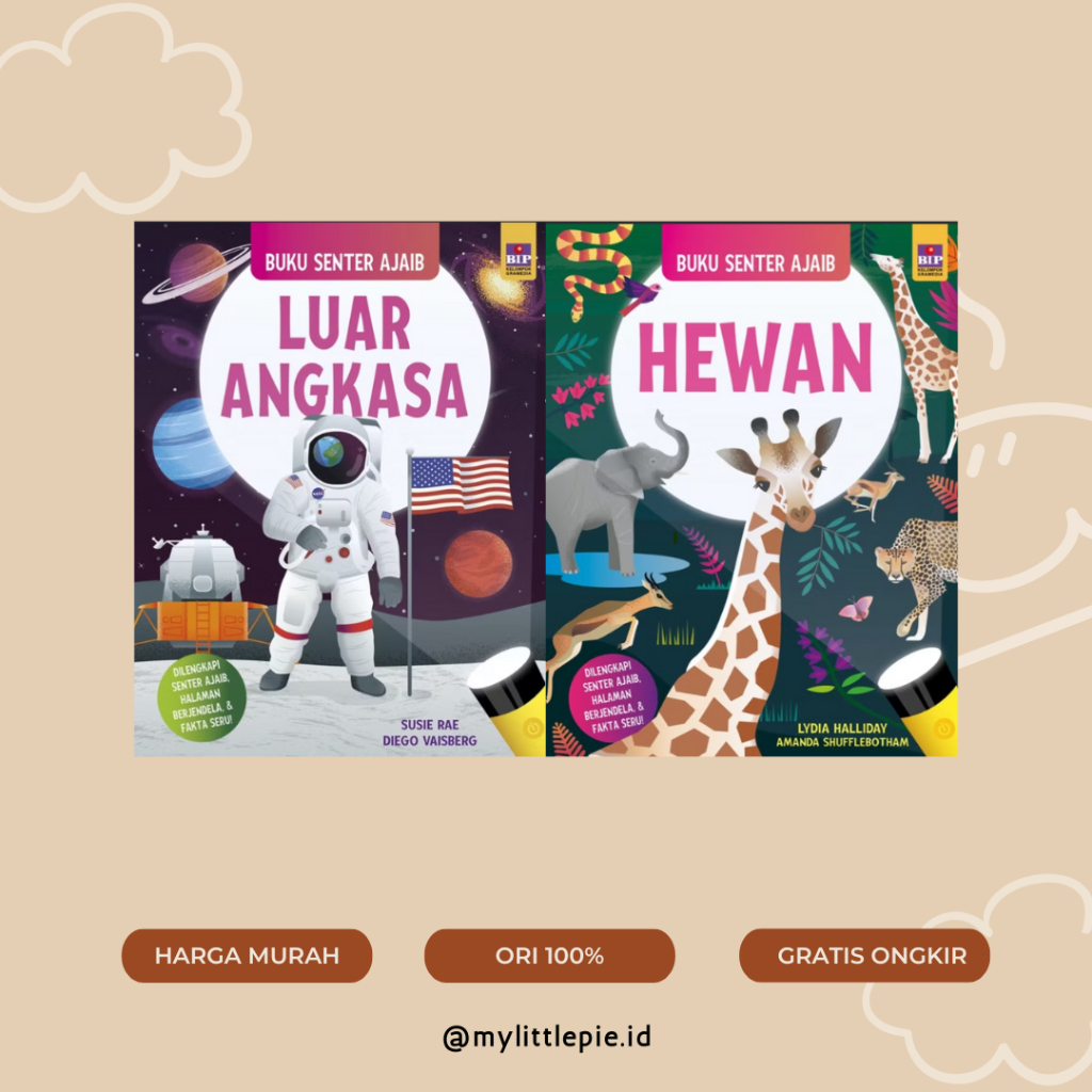 BIP Buku Senter Ajaib Luar Angkasa Hewan