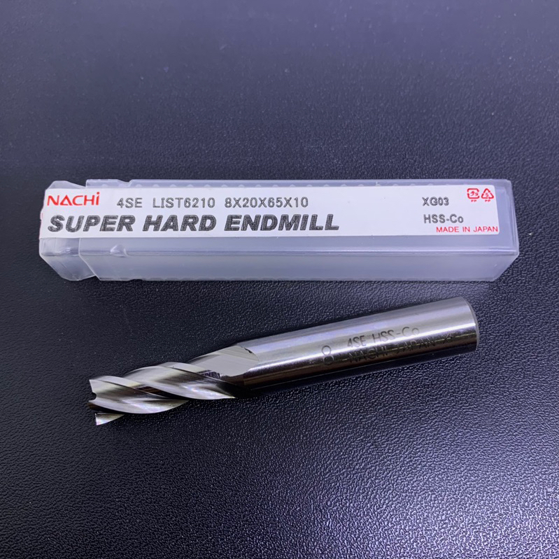 Endmill HSS 8 mm merk Nachi baru original Endmill 8mm