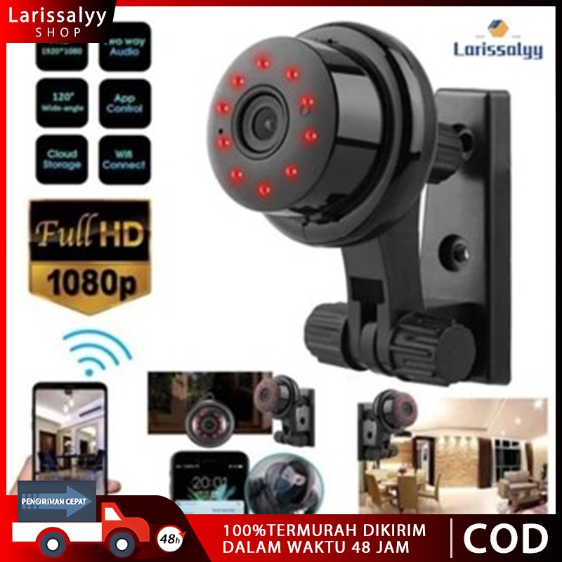 [Larissalyy]V380 J2 CCTV Kecil HD Kamera tersembunyi Kamera CCTV Mini IP CCTV Camera Kamera keamanan