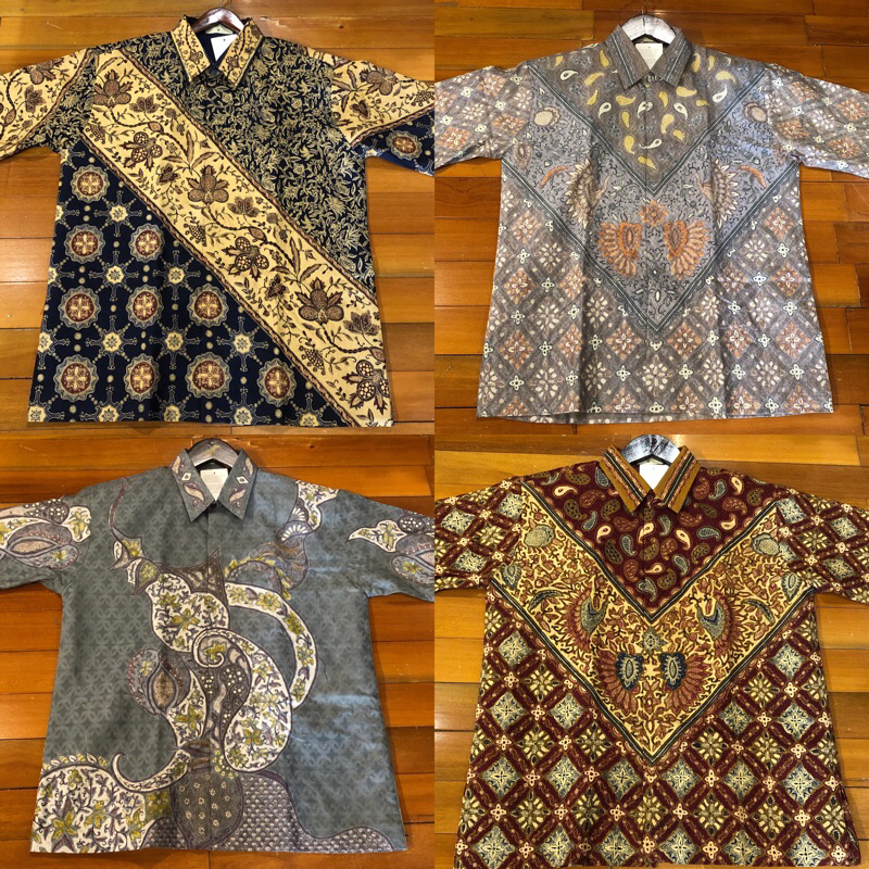 Hem pria lengan pendek katun viscos batik formal resmi kondangan dian pelangi official pekalongan