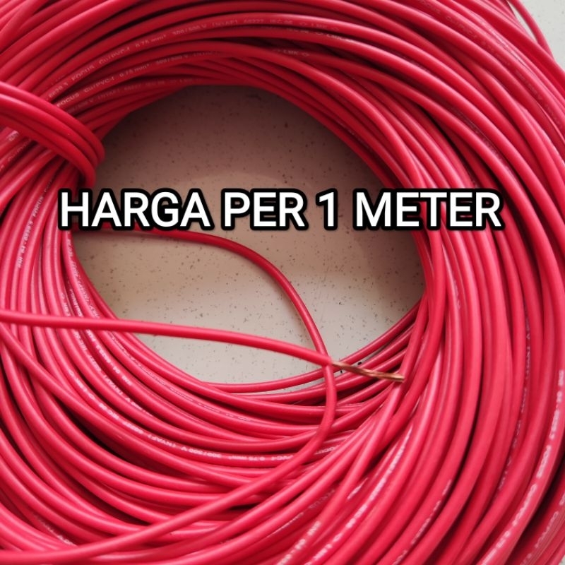 KABEL 0,75MM NYAF FOCUS ORIGINAL / KABEL AUDIO / SERABUT TEMBAGA / 0.75MM