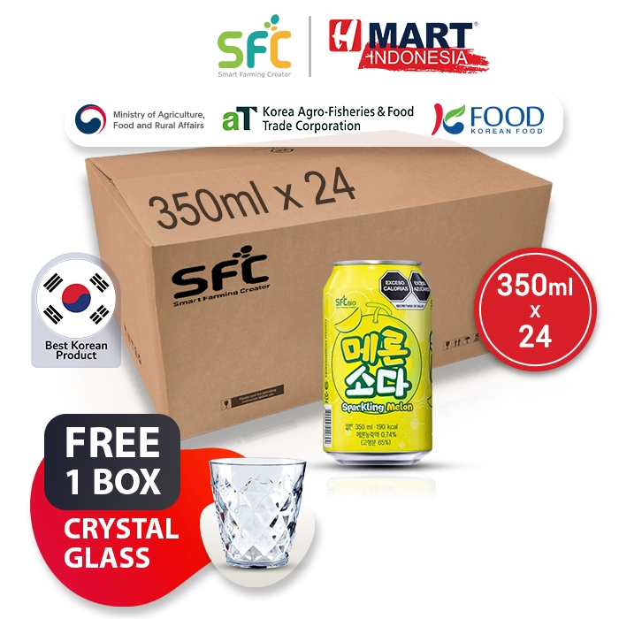 

SFC Sparkling Melon - Minuman Rasa Melon Berkarbonasi 350ml 1 Dus (isi 24pcs)
