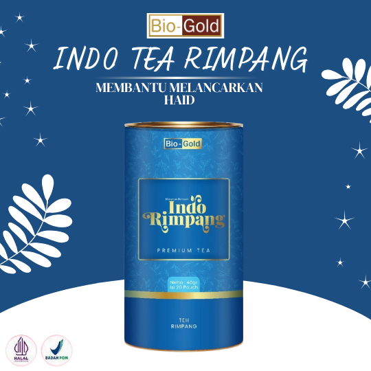 

BIO GOLD Teh Indo Rimpang 40g - Teh Celup Premium Alami untuk Melangsingkan dan Mendetox Tubuh Anda