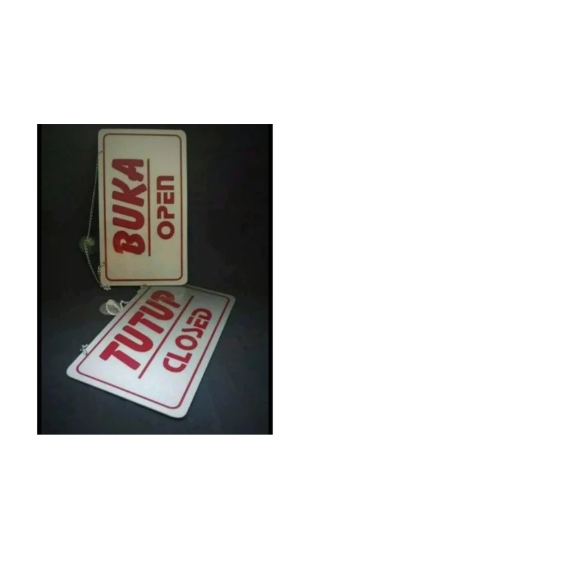 

Akrilik Sign board buka tutup, acrylic open closed