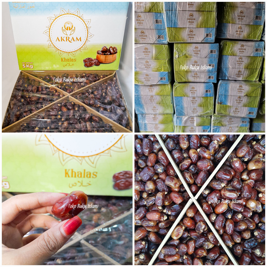

Kurma Khalas Premium Akram 5Kg - Makanan Berkualitas Tinggi Cocok untuk Oleh-oleh Haji & Umroh