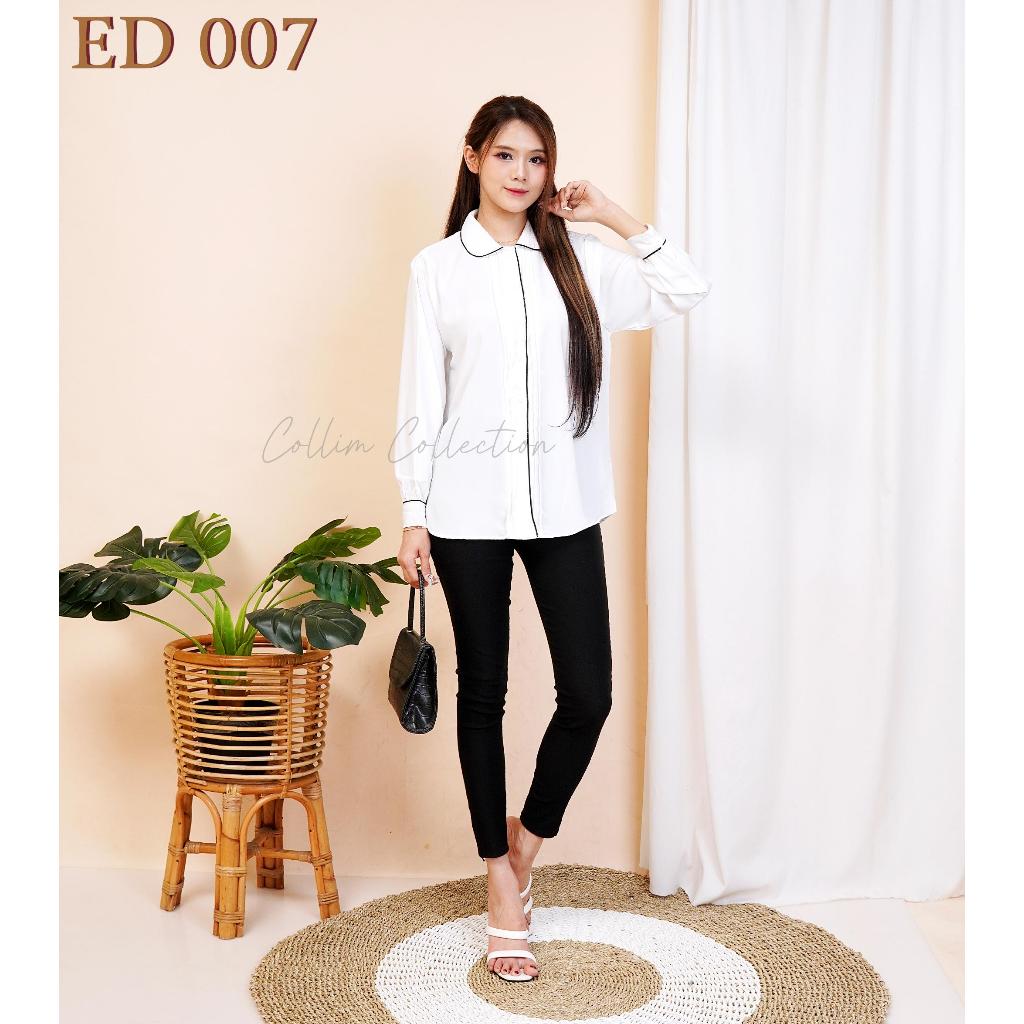 Collim - Joan Top - Kemeja wanita kantoran ED 007 | Kemeja Korean Style | Kemeja wanita casual