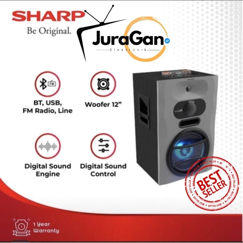 Sharp Active Speaker PRO X Series/ 3 way speaker CBOX-PRO12UBB