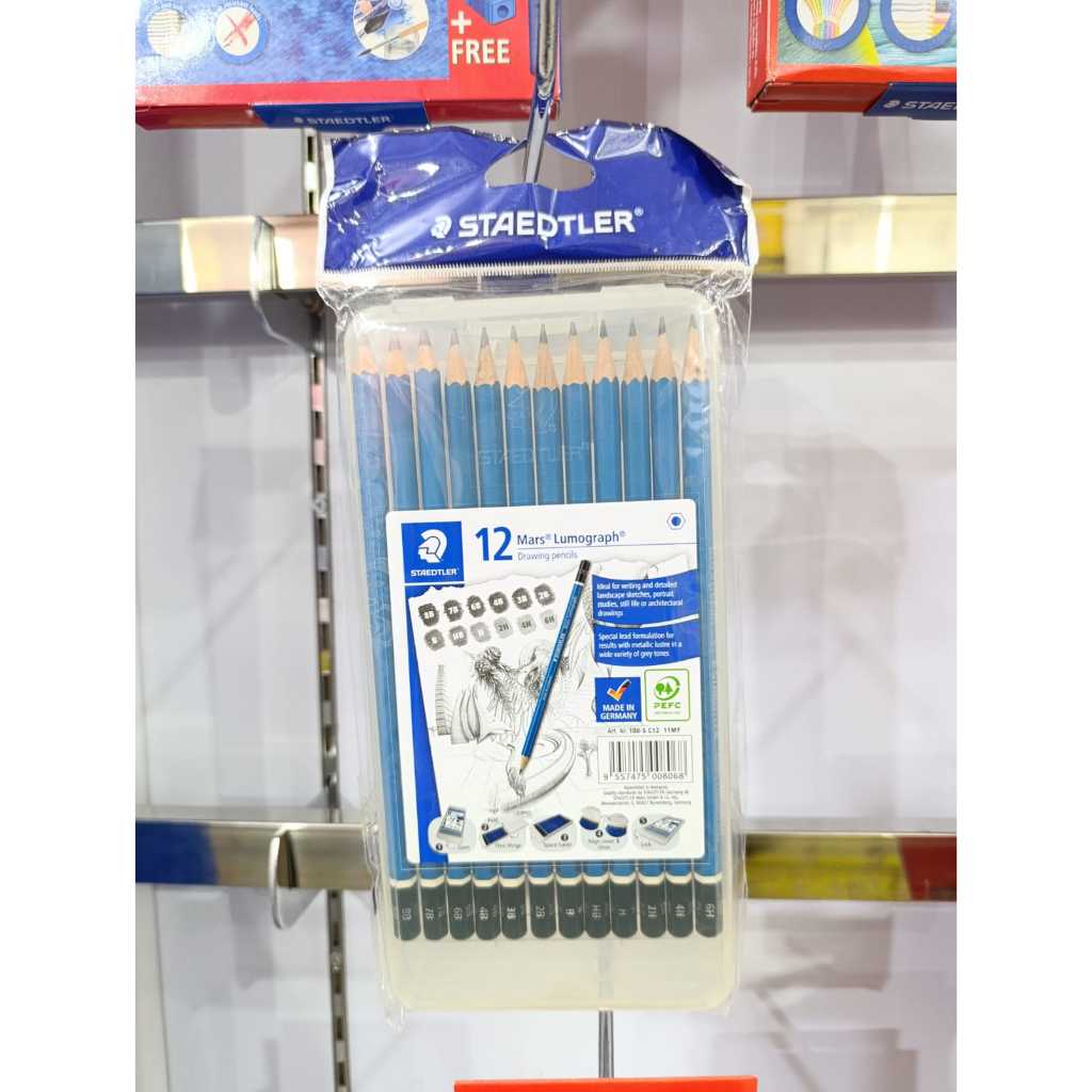 

Pencil Mars Lumograph Mix Set 12PCS - 100-S C12 11MY