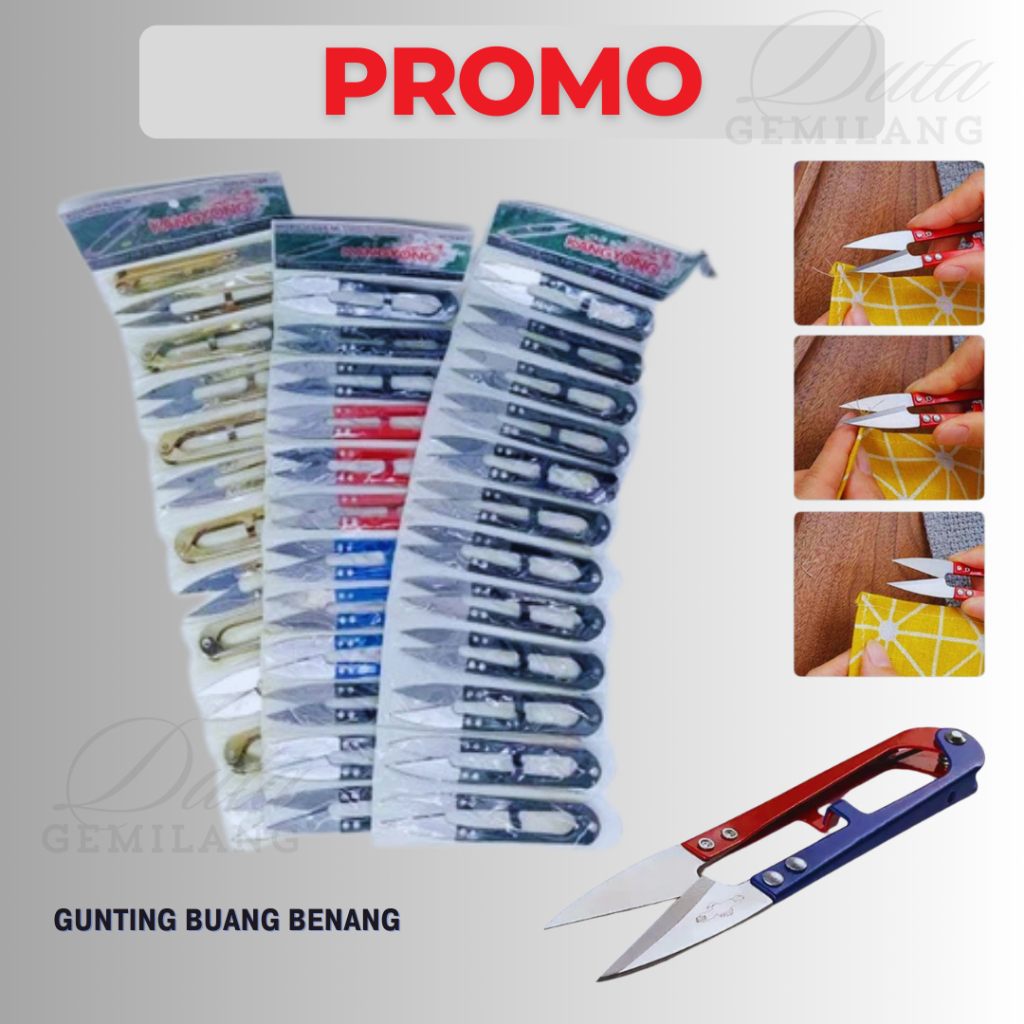 

(2 PCS) Gunting Benang / Gunting Buang Benang / Gunting Cekris / Kuat Tahan Lama