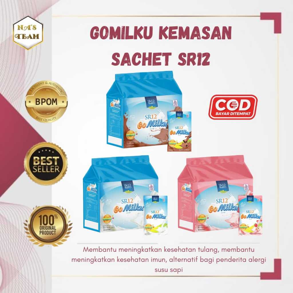 

SR12 Go Milku Susu kambing Eatawa Bubuk Kemasan Sachet / BPOM