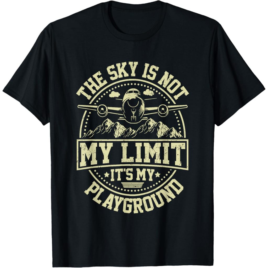 Kaos Dewasa Funny Aviator Pilot Airplane Plane Aviation Gifts Men Women T-Shirt Fashion Baju Atasan 
