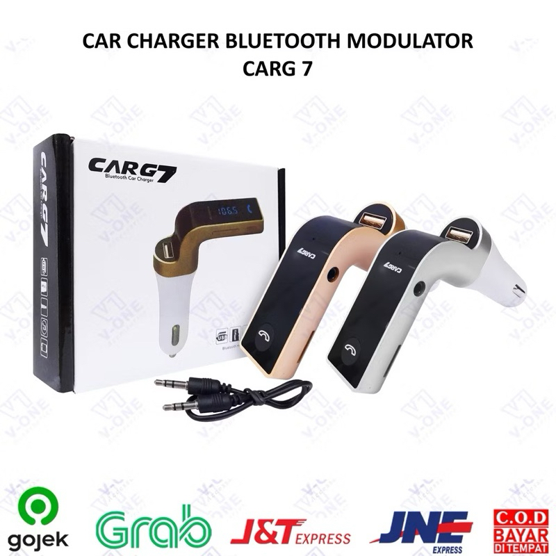 CAR CHARGER MOBIL BLUETOOTH MODULATOR CAR G7 FM TRANSMITTER BLUETOOTH