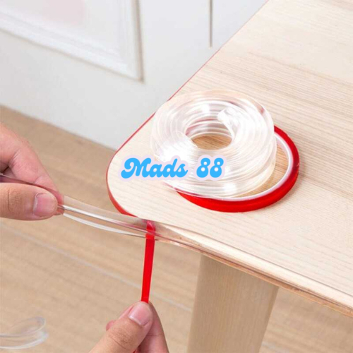 Lis Strip Bumper Cover Pelindung Penutup Sudut Siku Pojok Pinggiran Meja Kayu Kaca Portable