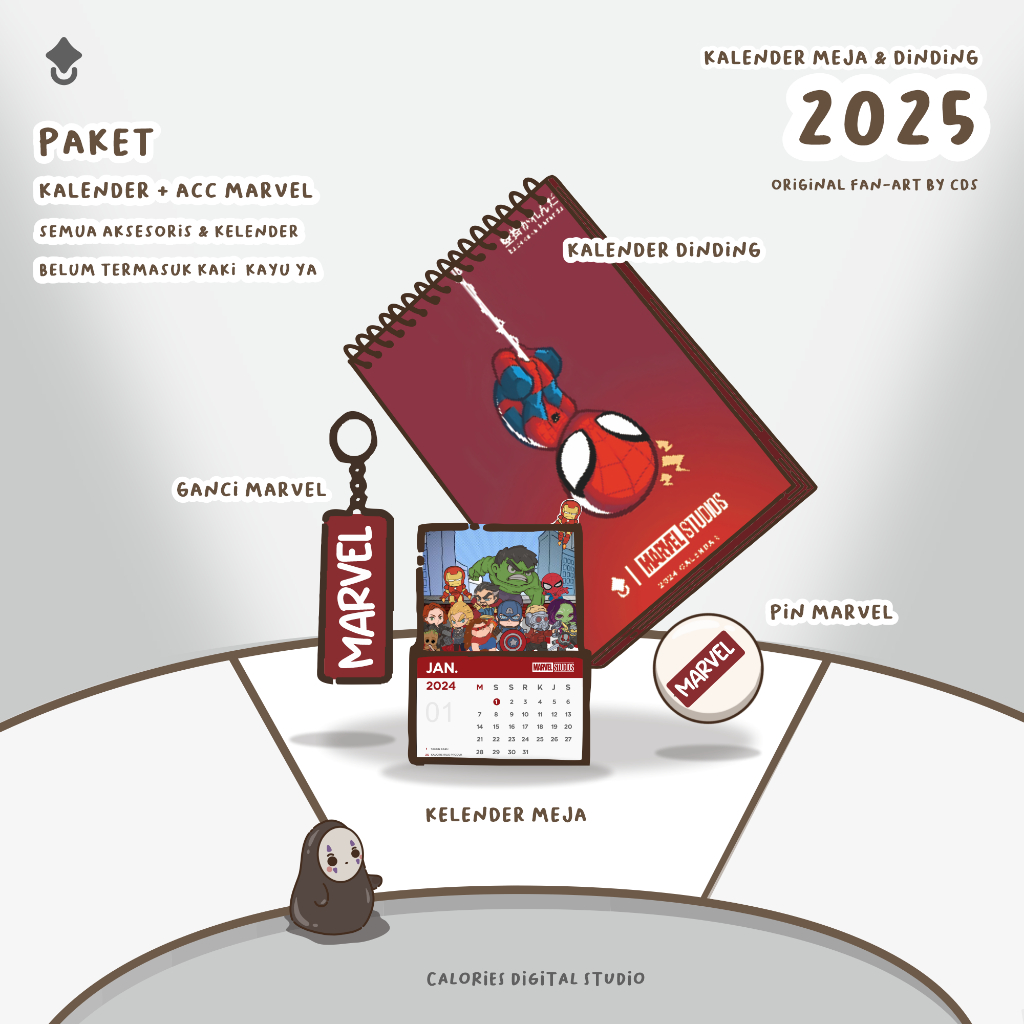 

Calories kalender meja 2025 desk calendar Estetik Marvel character aesthetic lucu mini Desk Wall calendar By ᴄᴀʟᴏʀɪᴇs ᴅɪɢɪᴛᴀʟ sᴛᴜᴅɪᴏ ®​​​​​ #klmr