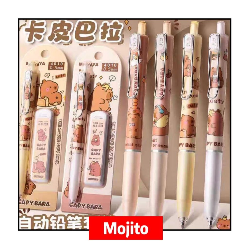 

Pensil mekanik + refill / pensil mekanik sanrio capybara / pensil hanggyodon / pensil loopy / pensil labubu / pensil mekanik loopy / pensil mekanik hanggyodon