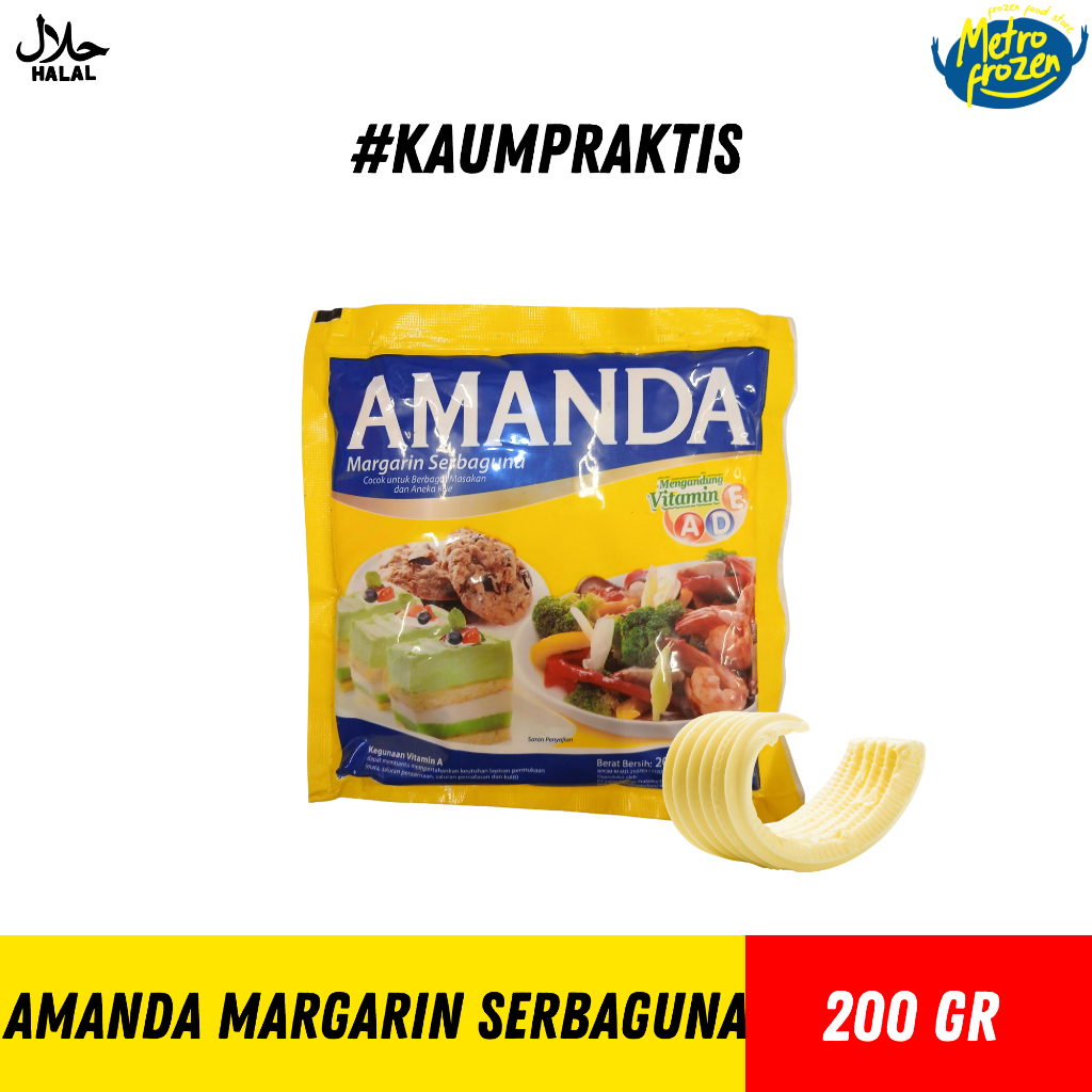 

AMANDA Margarin Serbaguna 200gr