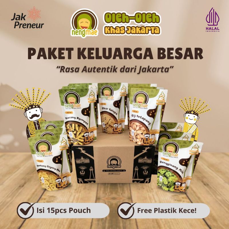 

Paket Keluarga Besar - Oleh Oleh Jakarta Neng Mae Free Plastik Kece