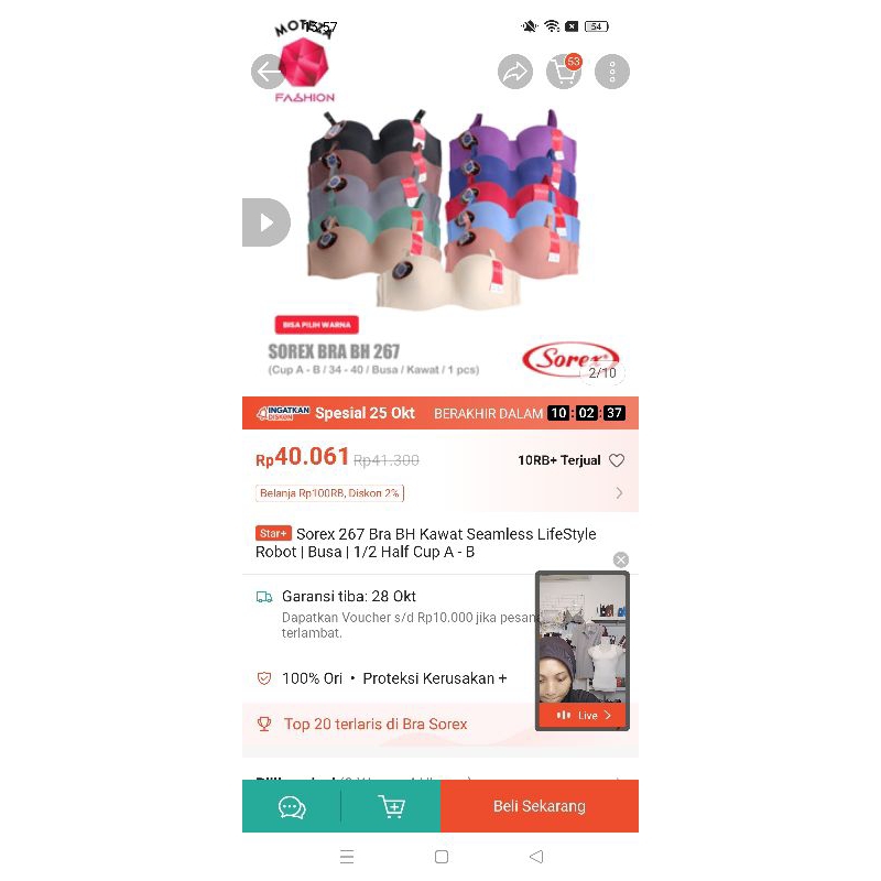 Bh Bra push up sorex