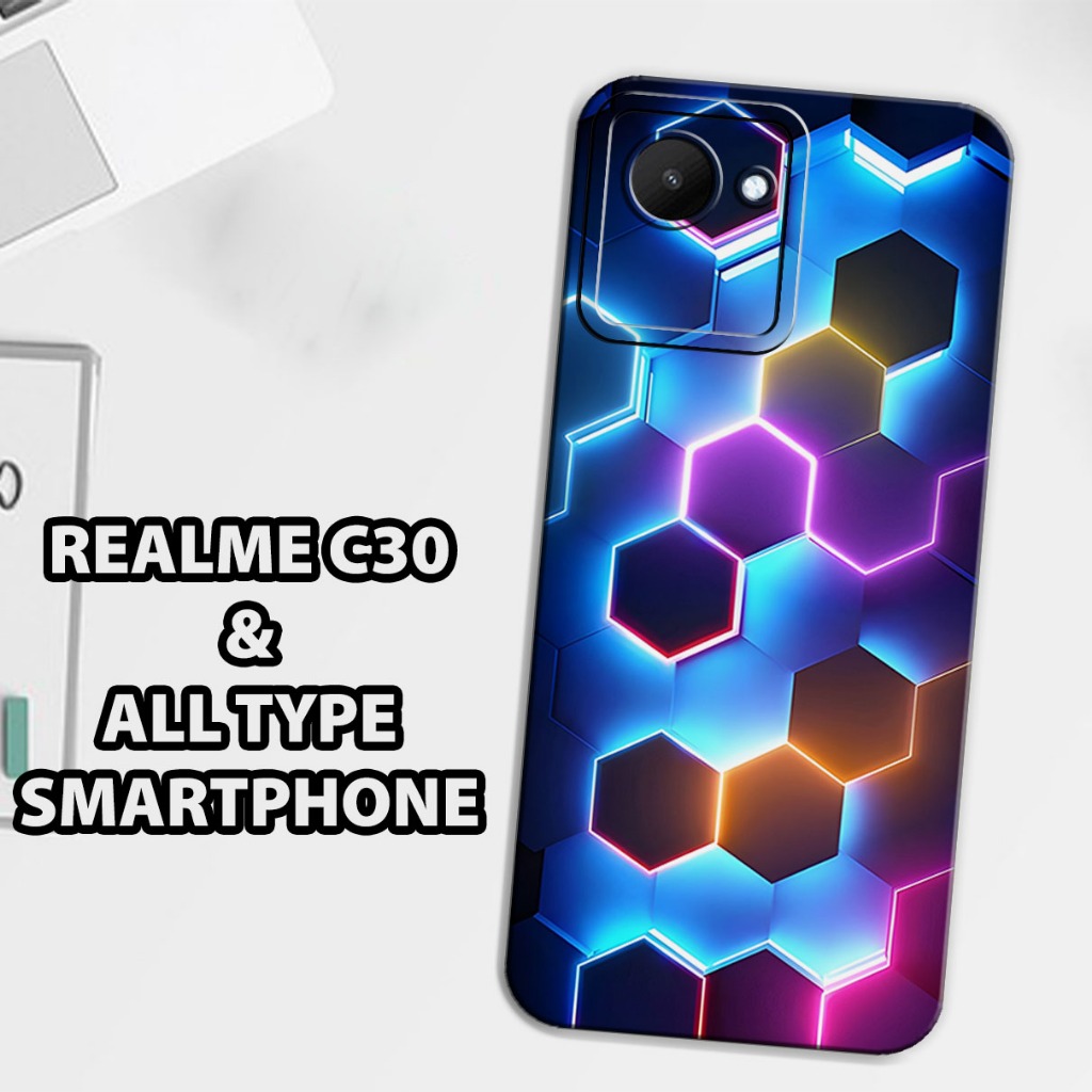 (GC10) Softcase karet Hp REALME C30 | Case Motif Gambar Abstrak| Case REALME C30 Silikon Tpu Pro Cam