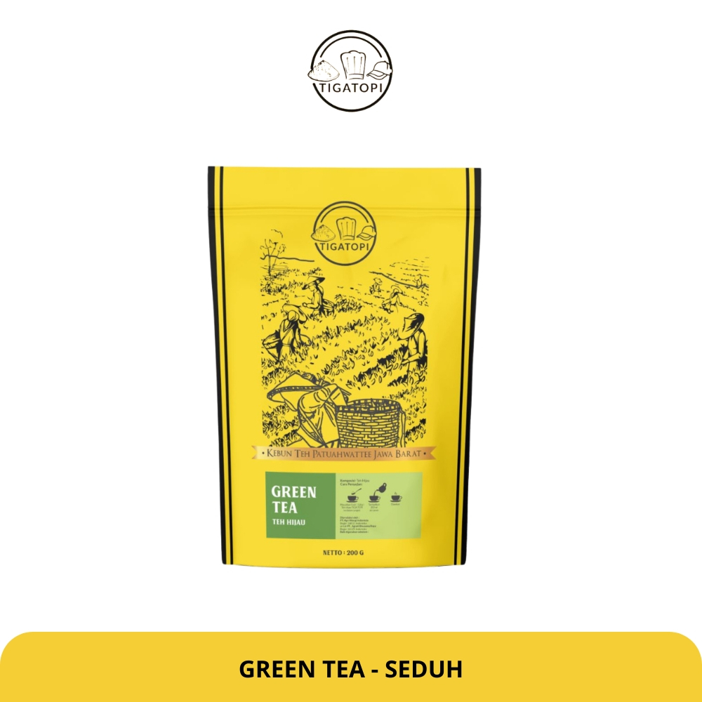 

TIGATOPI - Green Tea - Teh Hijau Seduh (200GR)
