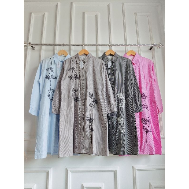 TUNIK BUNGA BORDIR/TUNIK CANTIK/TUNIK KEKINIAN