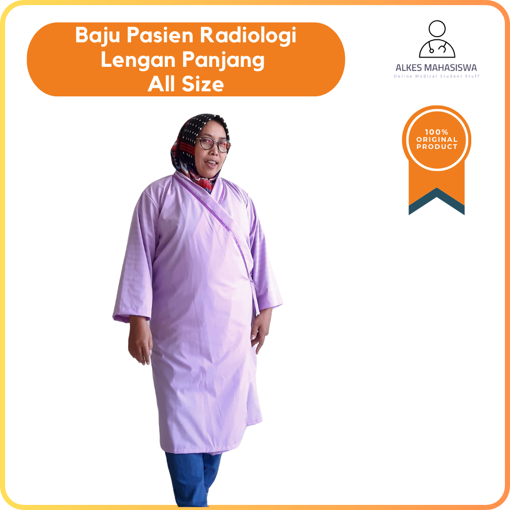 Baju Pasien Bukaan Depan Tali Radiologi  Baju Pasien Kimono Lengan Panjang Katun