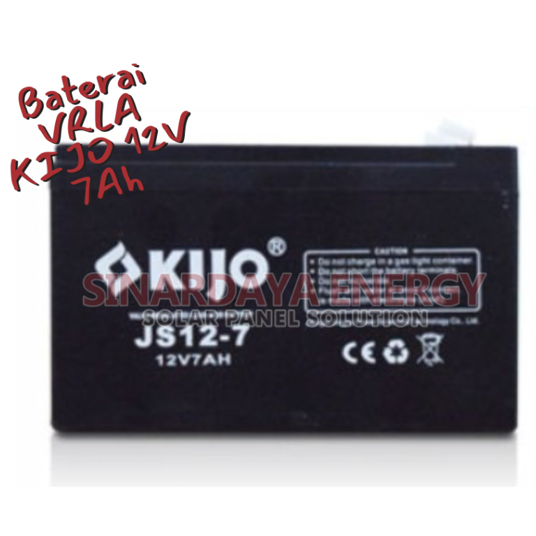 Aki/Accu/Baterai VRLA KIJO 12V 7Ah Solarcell