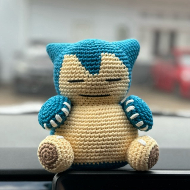 Amigurumi Snorlax Doll Crochet Character Boneka Rajut Karakter Pokemon