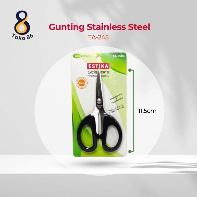 

Gunting Sedang Stainless Steel 4,5″ -12 PCS