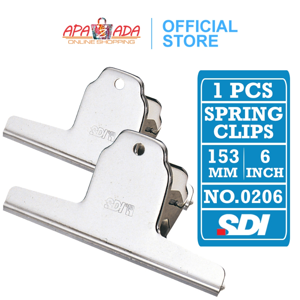 

Apazada - Spring Clip 6 Inch" [1 Pcs] / Klip Kertas 153mm / Penjepit Kertas / Bulldog Clip 0206