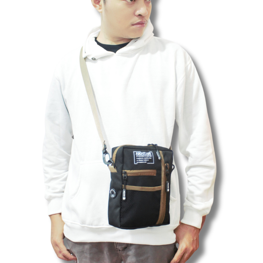 tas selempang pria slempang keren  bahan corudra tas sling bag kecil pria terbaru