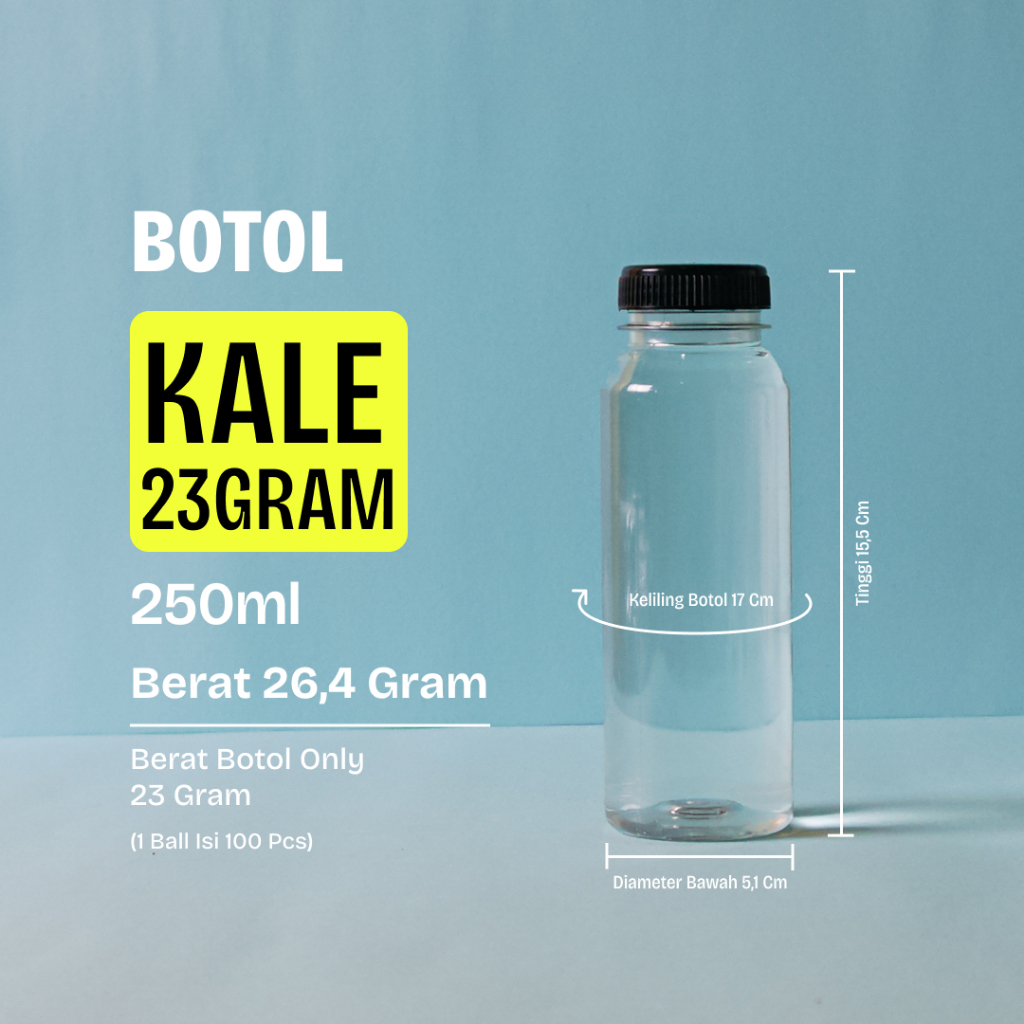 Botol kale 250ml 23 gram botol plastik 250ml botol kopi botol plastik