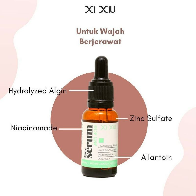 BPOM]XI XIU Face Serum Vitamin C | Whitening Gold | Anti Acne | Serum saffron safron
