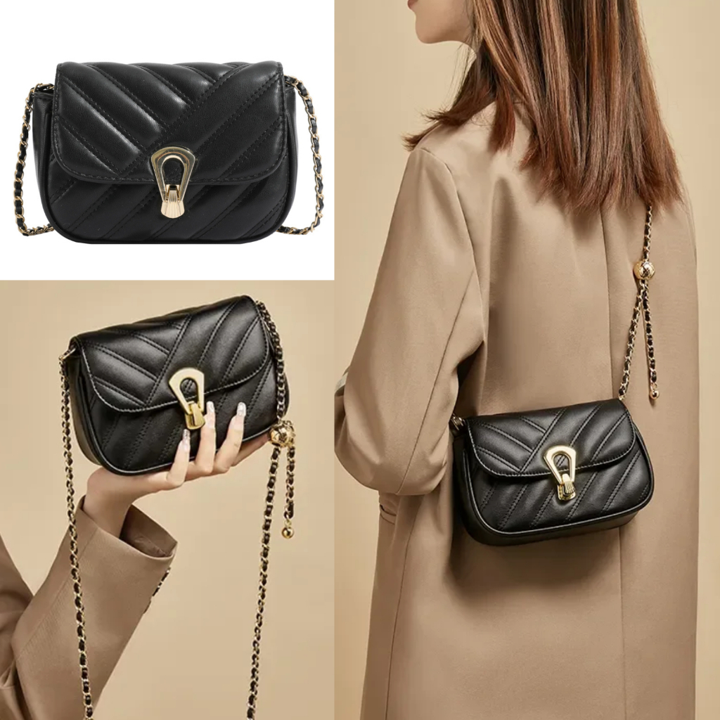Chloe Mini Chain Slingbag Sling Bag Tas Selempang Crossbody Bag Messenger Bag Tas Rantai Chain Bag T