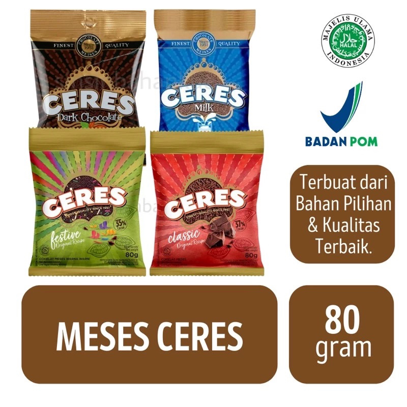 

Meses Ceres Classic / Festive / Milk / Dark Chocolate
