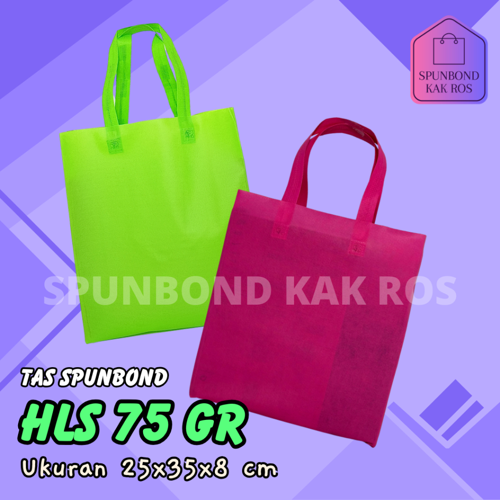 

TAS SPUNBOND HANDLE LIPAT SAMPING (HLS) 25X35X8 CM 75GR POLOS UNTUK TAS SOUVENIR, SYUKURAN, MENGENANG, PROMOSI, BANSOS,DLL