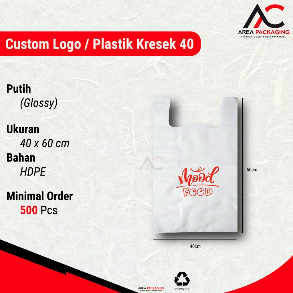 KANTONG PLASTIK KRESEK 40x60 HD - CUSTOM CETAK SABLON