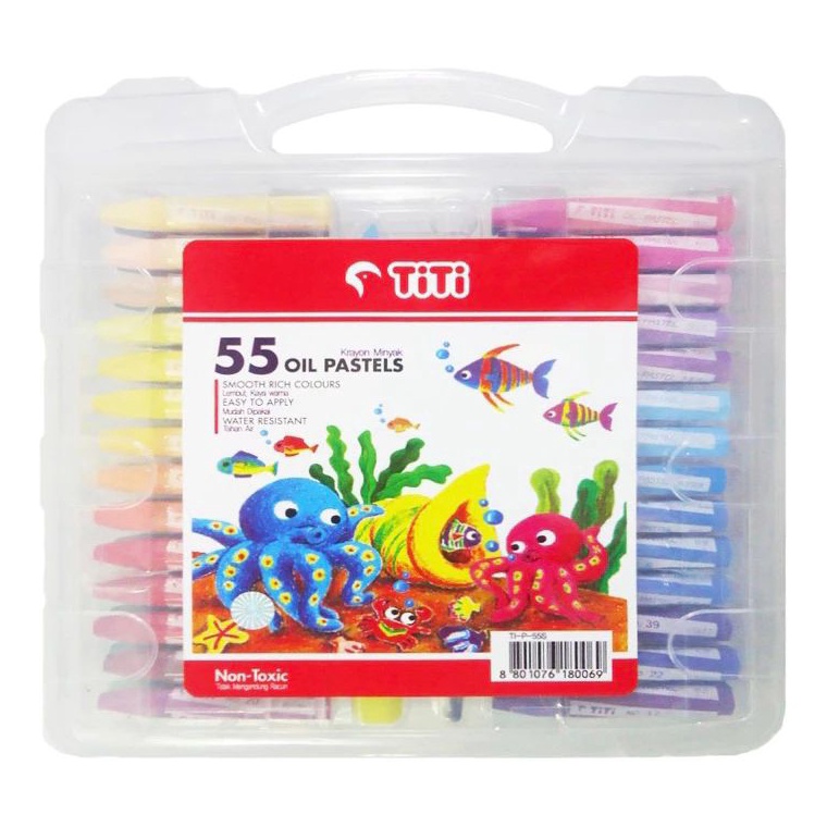 

KODE G95W CrayonOil pastel TiTi 55 warna 1set
