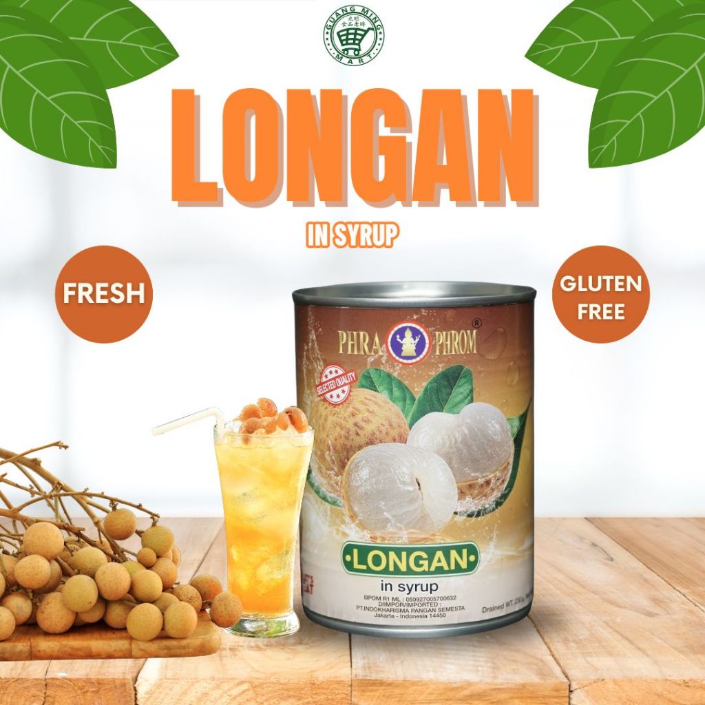 

Longan in Syrup Phra Phrom / Sirup Lengkeng / Sirup Longan