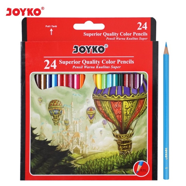 

KODE R53O Pensil Warna Joyko 24w CP11