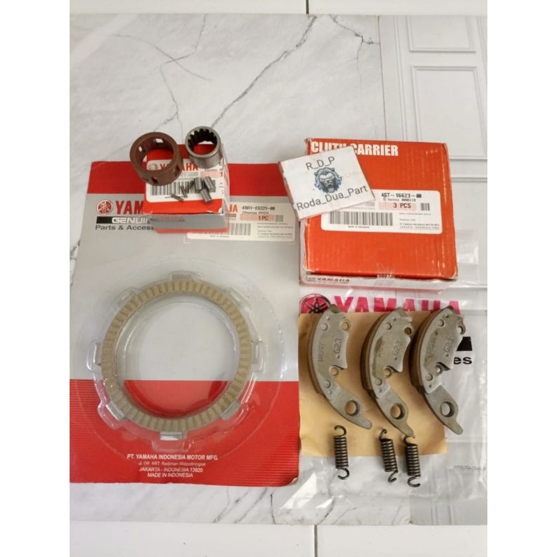 Kampas ganda only set plat Kopling+cage Yamaha crypton Vega r Jupiter z Burhan kode part(4ST)